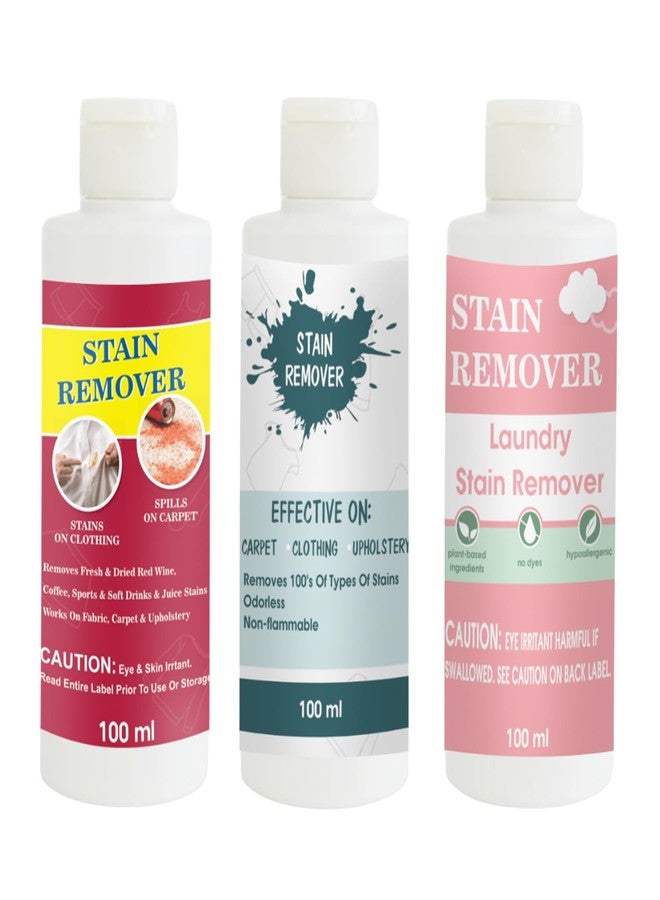 مجموعة مزيلات البقع من توفوس، تتضمن مزيل بقع أحمر، سماوي، ووردي | محلول تنظيف متعدد الأسطح للملابس والأقمشة والمفروشات (100 غرام لكل عبوة) - Image 1